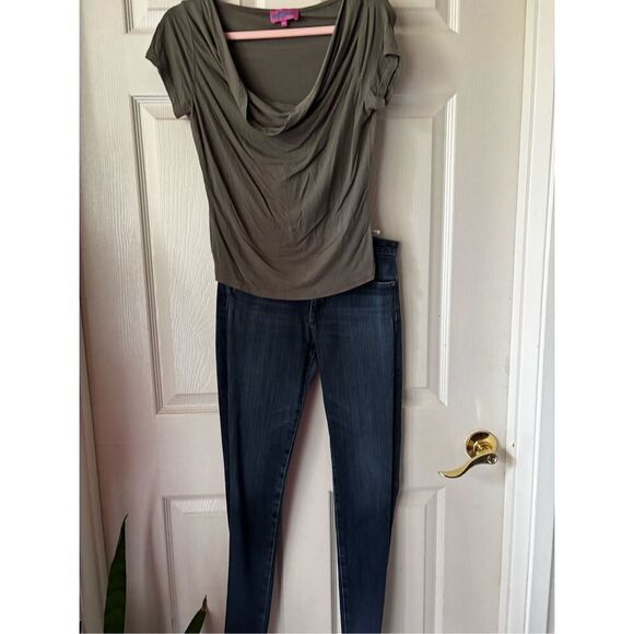 Edikted Cowl Neck Top AG Adriano Goldshmeid Jeans - Picture 1 of 16